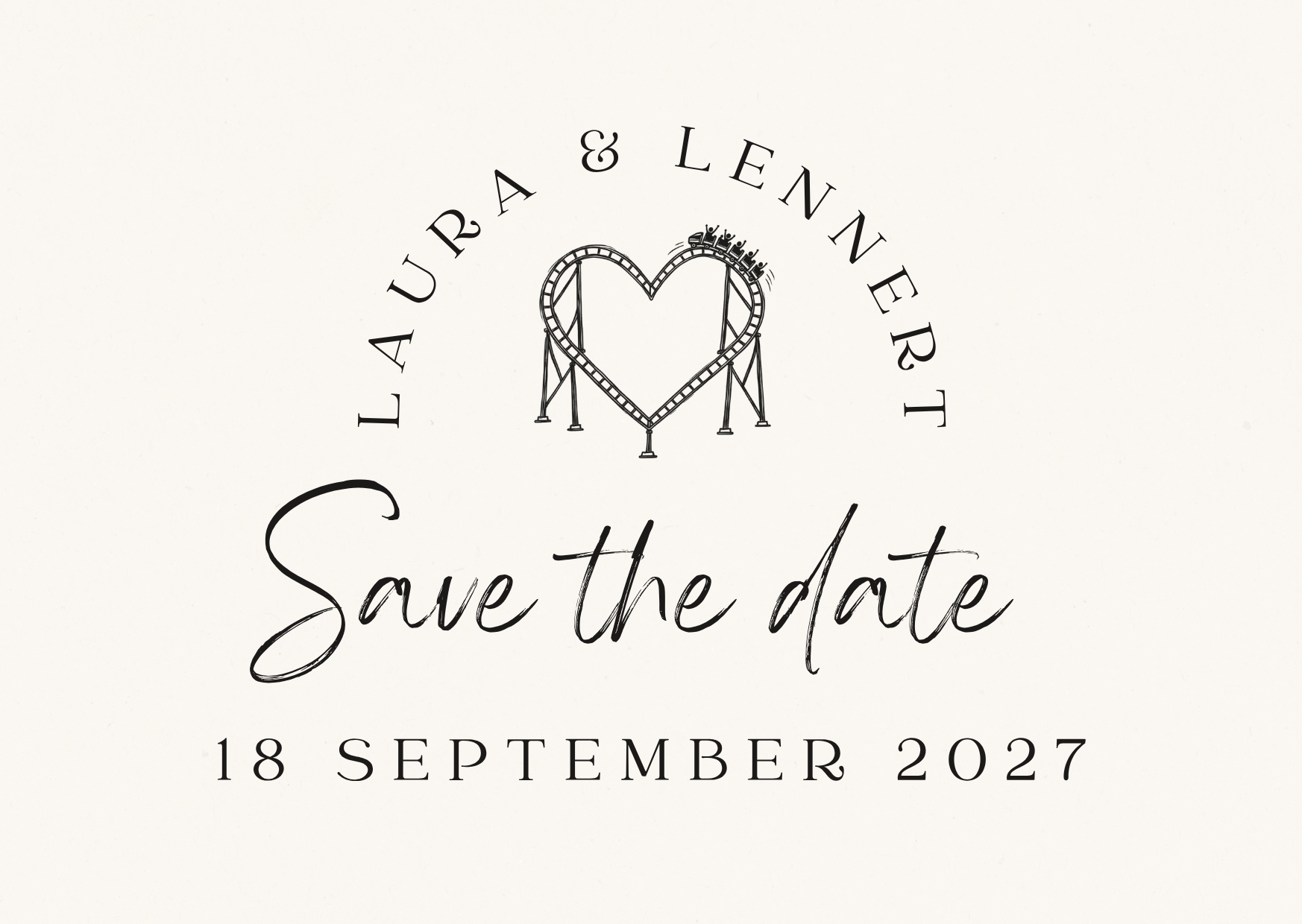 Laura & Lennert — Save the date — 18 september 2027
